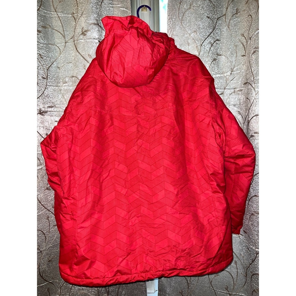 Iceberg Outerwear 4XL Women's Ski Snowboard Winter Jacket Hooded Red Chevron - Picture 2 of 7
